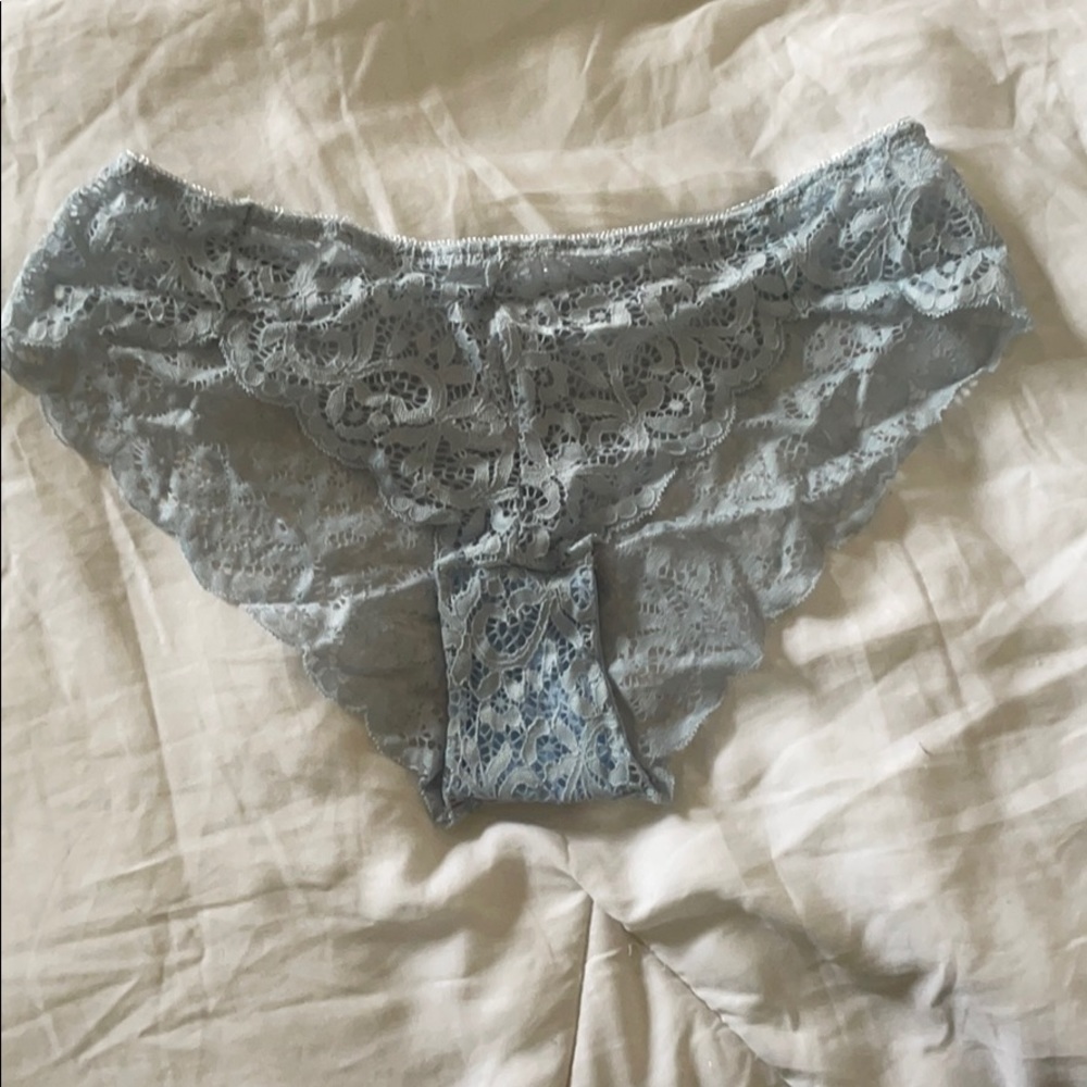 Light Blue Lace Panties Cheeky
